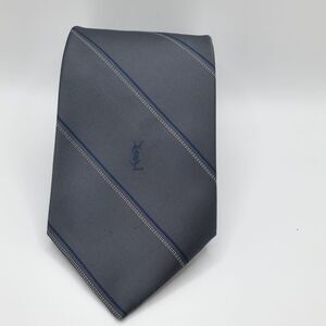 YSL Men's Vintage Silk Striped Tie